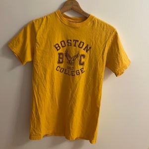 Vintage Champion Boston College t-shirt in marigold color size medium